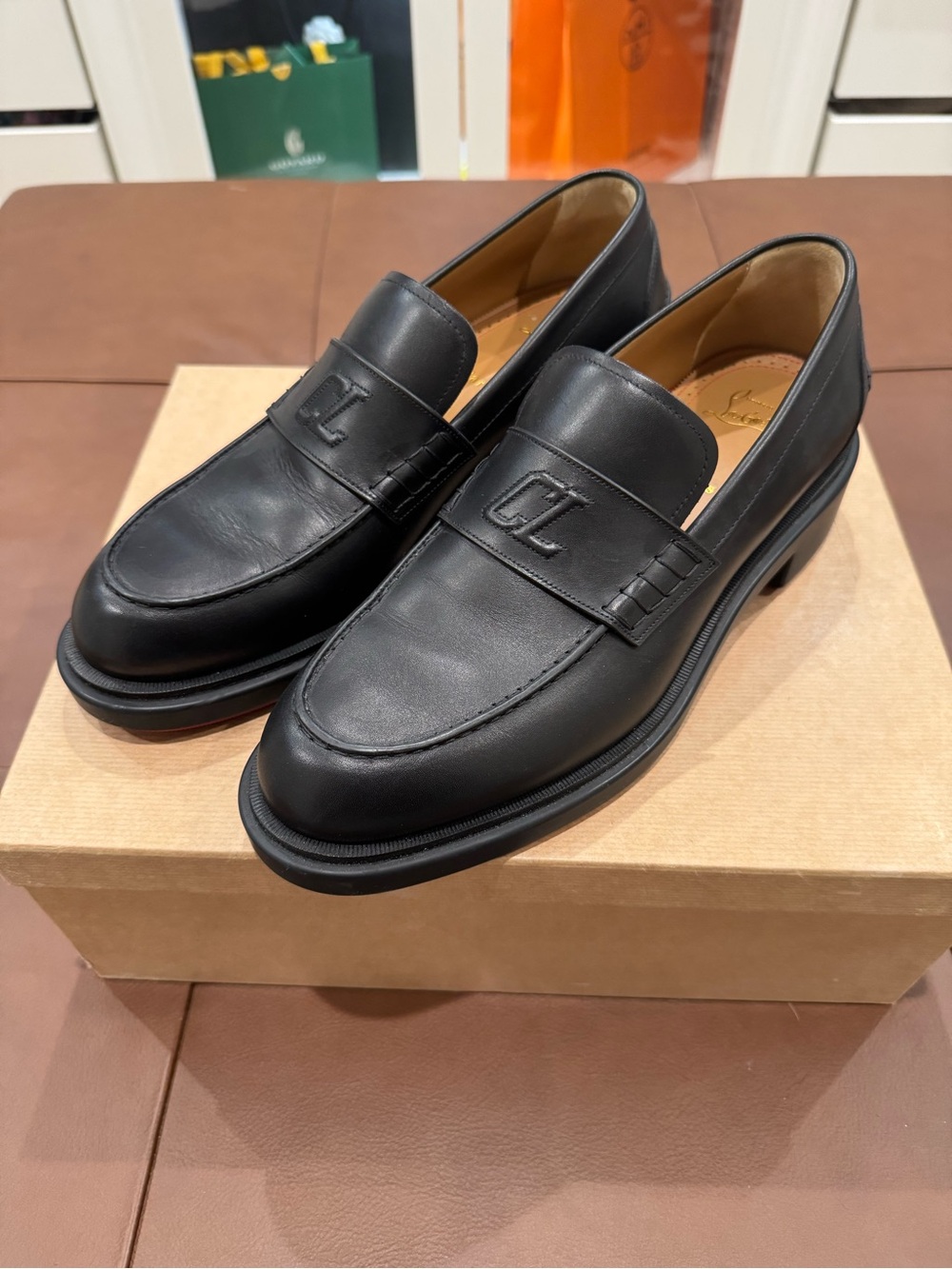 Christian Louboutin Black Men's Loafers Size 44 / US 11
